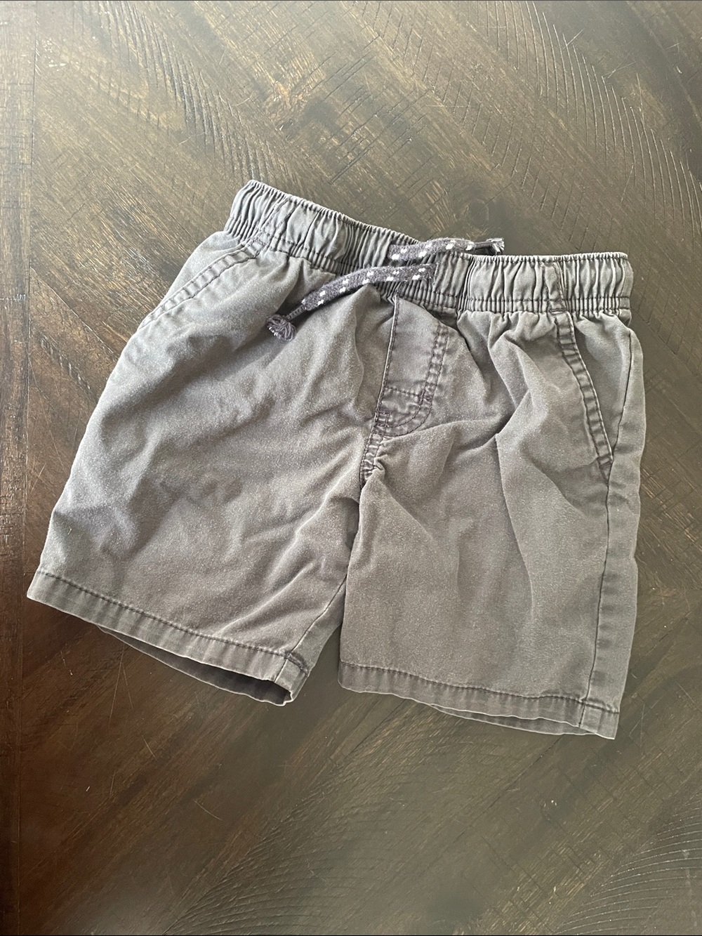 Cat & Jack Gray Elastic Waist Shorts with Drawstring